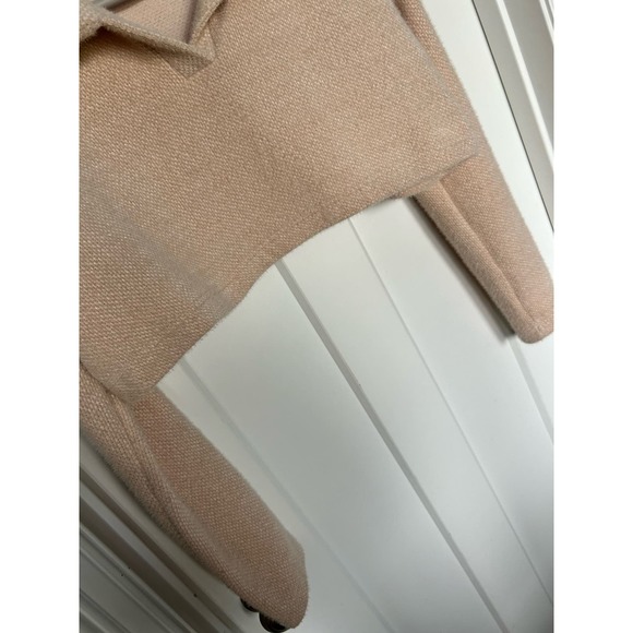 Emory Park Women's Cropped Collared Sweater‎ Long Sleeves Tan Size Medium - Picture 3 of 12